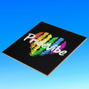 Carreau Vibrant PrideVibe : Montrez votre cœur arc-en-ciel