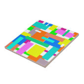 Carreau Vibrations Positives Couleurs Heureuses Blocs d'Ar (Côté)