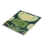 Carreau Victorian-antique-look-tuile-vert-blanc (Côté)