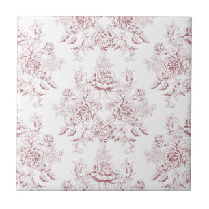 Carreau victorien,jaune doux, rose doux, floral, motif,vi