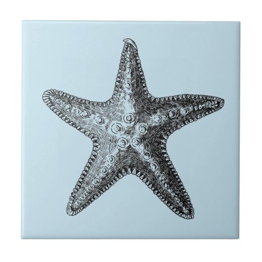 Carreau vie marine "STARFISH" TILE CÉRAMIQUE (Devant)