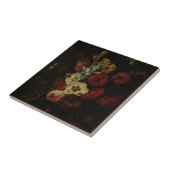 Carreau Vie morte avec fleurs (Côté)