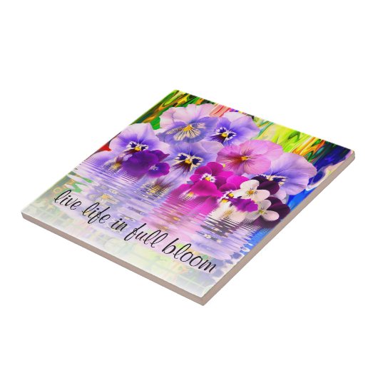 Carreau Vie Vivante En Pleine Fleur Carrelage Céramique (Côté)