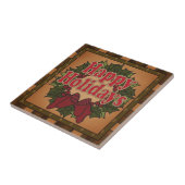 Carreau Vieille guirlande de Noël de mode (Côté)