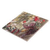 Carreau Vieille Saint-Nicolas avec des cadeaux dans le cru (Côté)