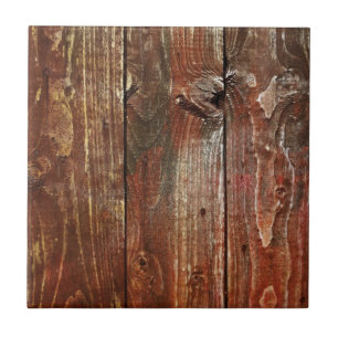 Carreau Vieille texture en bois rouge de mur
