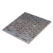 Carreau Vieille texture foncée de mur de briques (Côté)