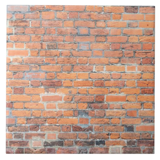 Carreau Vieille texture rouge de mur de briques (Devant)