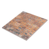 Carreau Vieille texture rouge de mur de briques (Côté)