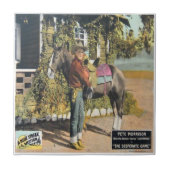 Carreau Vieille tuile occidentale d'impression d'affiche (Devant)