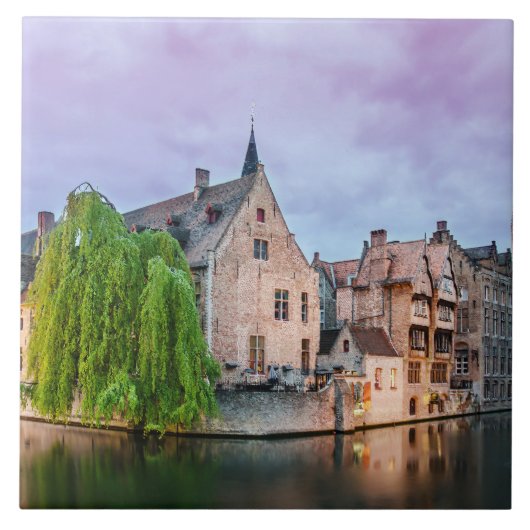 Carreau Vieille ville de Bruges et tour du Beffroi (Devant)