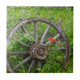 Carreau Vieilles roues dans la ville historique 3 de vieil