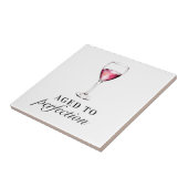 Carreau Vieilli à la perfection drôle Anniversaire Verre d (Côté)