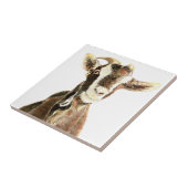 Carreau Vielle chèvre mignonne, Humour animal de ferme (Côté)