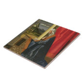 Carreau Vierge Marie, du diptyque d'annonce (huile dessus (Côté)