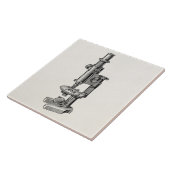 Carreau Vieux microscope antique de la Science de (Côté)