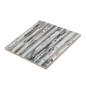 Carreau Vieux mur de peinture ébréché en métal ondulé (Côté)