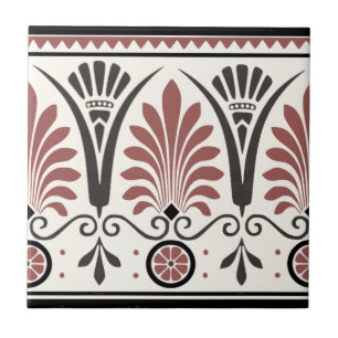 Carreau Vieux Rose Dresser Minton Palmette Tile Repro