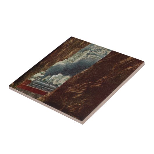 Carreau Vieux train dans Royal Gorge Crevice Tile (Côté)