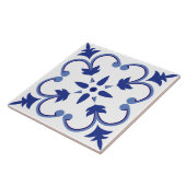 Carreau Vigne foetale Indigo (Côté)