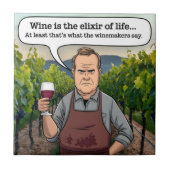 Carreau Vignoble Winemaker, le vin est l'élixir de la vie (Devant)