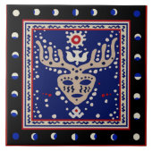 Carreau Viking Celestial Shaman Ceramic Tile (Devant)
