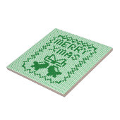 Carreau Vilain chandail motif sonneries cloches et Joyeux (Côté)