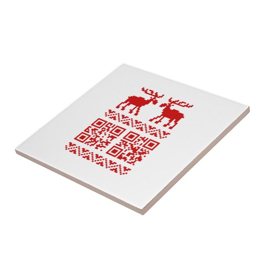 Carreau Vilain Sweater QR Code Bonne année! (Côté)