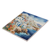 Carreau Village de pêche grecque paisible Grèce Mer aquare (Côté)