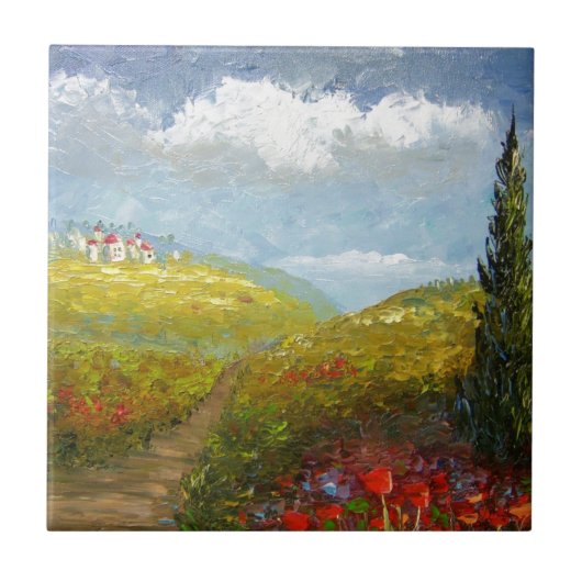 Carreau Village d'Italien de la Toscane (Devant)