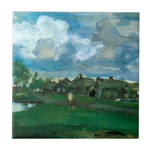 Carreau Village russe Valentin Serov