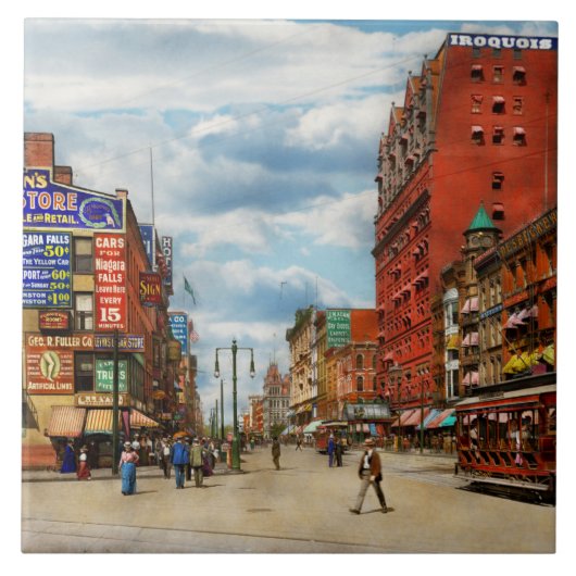 Carreau Ville - Buffalo NY - Signes du Times 1900 (Devant)