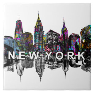 Carreau Ville de New York en graffiti