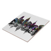 Carreau Ville de New York en graffiti (Côté)