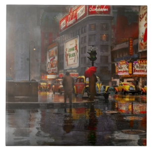 Carreau Ville - NY - Un jour de pluie à New York 1943