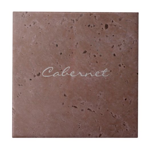 Carreau Vin Cabernet Rouge Travertine 2.0 (Devant)