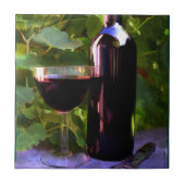 Carreau Vin dans le coucher du soleil (Devant)