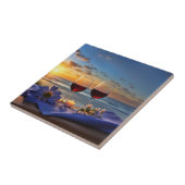 Carreau Vin et plage Beau art (Côté)