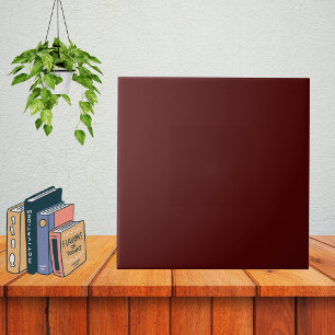 Carreau Vin Oxblood minimaliste Rouge couleur de la plaine