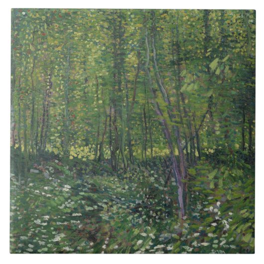 Carreau Vincent van Gogh - Arbres et sous-bois (Devant)