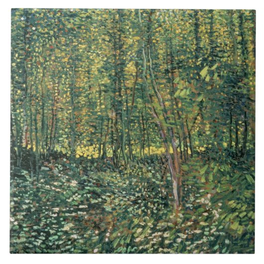 Carreau Vincent van Gogh | Arbres et sous-bois, 1887 (Devant)