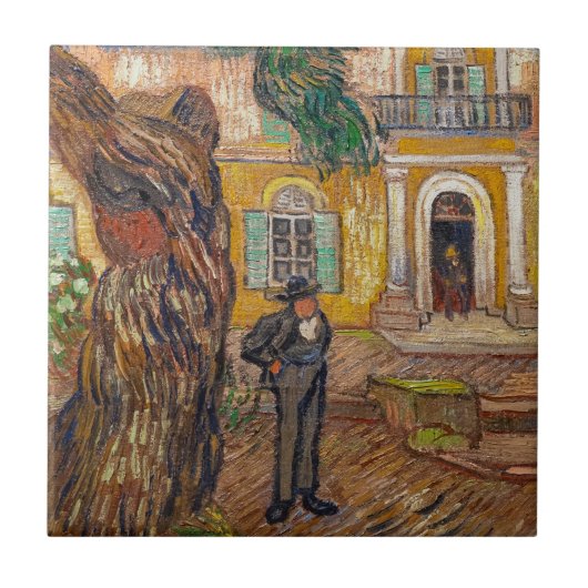 Carreau Vincent Van Gogh - Asile Saint-Paul à Saint-Remy (Devant)