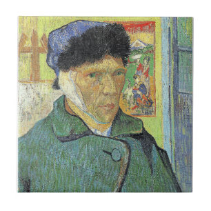 Carreau Vincent van Gogh, Autoportrait avec oreille nue,