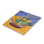 Carreau Vincent van Gogh - Bateaux de pêche sur la plage (Côté)