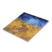 Carreau Vincent Van Gogh - Champ de blé avec corbeaux noir (Côté)