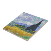Carreau Vincent Van Gogh - Champ de blé avec cyprès (Côté)
