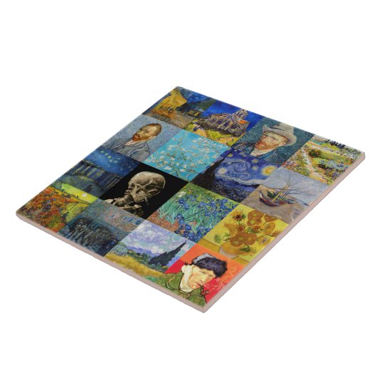 Carreau Vincent van Gogh - chefs-d'oeuvre Mosaic Patchwork (Côté)