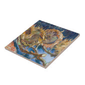 Carreau Vincent van Gogh - Fleurs de soleil coupées en qua (Côté)