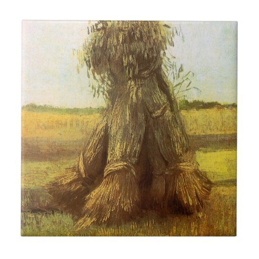 Carreau Vincent van Gogh - Gerbes de blé (Devant)