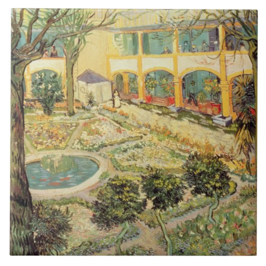 Carreau Vincent van Gogh | le jardin d'asile chez Arles (Devant)